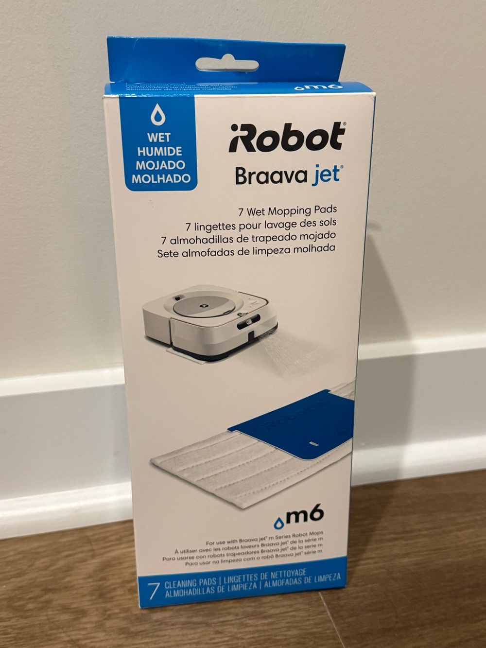 iRobot Braava jet M6 Wet Mopping Pads - Blue (7 Pack)